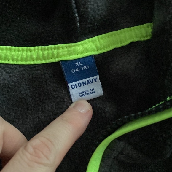 Pair of Fleece Quarter Zip Fleece Hoodies boys XL - Picture 4 of 4